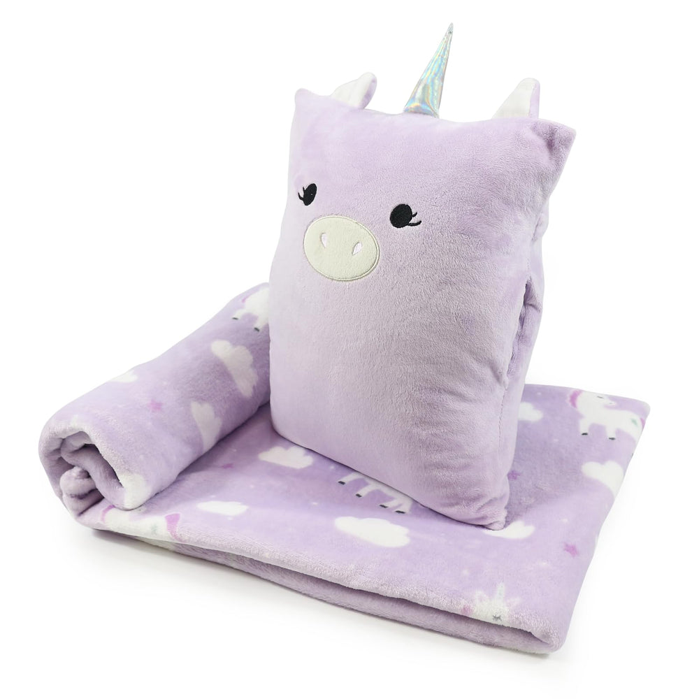 VigorSpring unicorn pillow 15x12 inches for cozy travel comfort