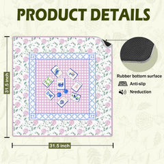 VIIJJUE multi-purpose tabletop game mat suitable for mahjong and dominoes.