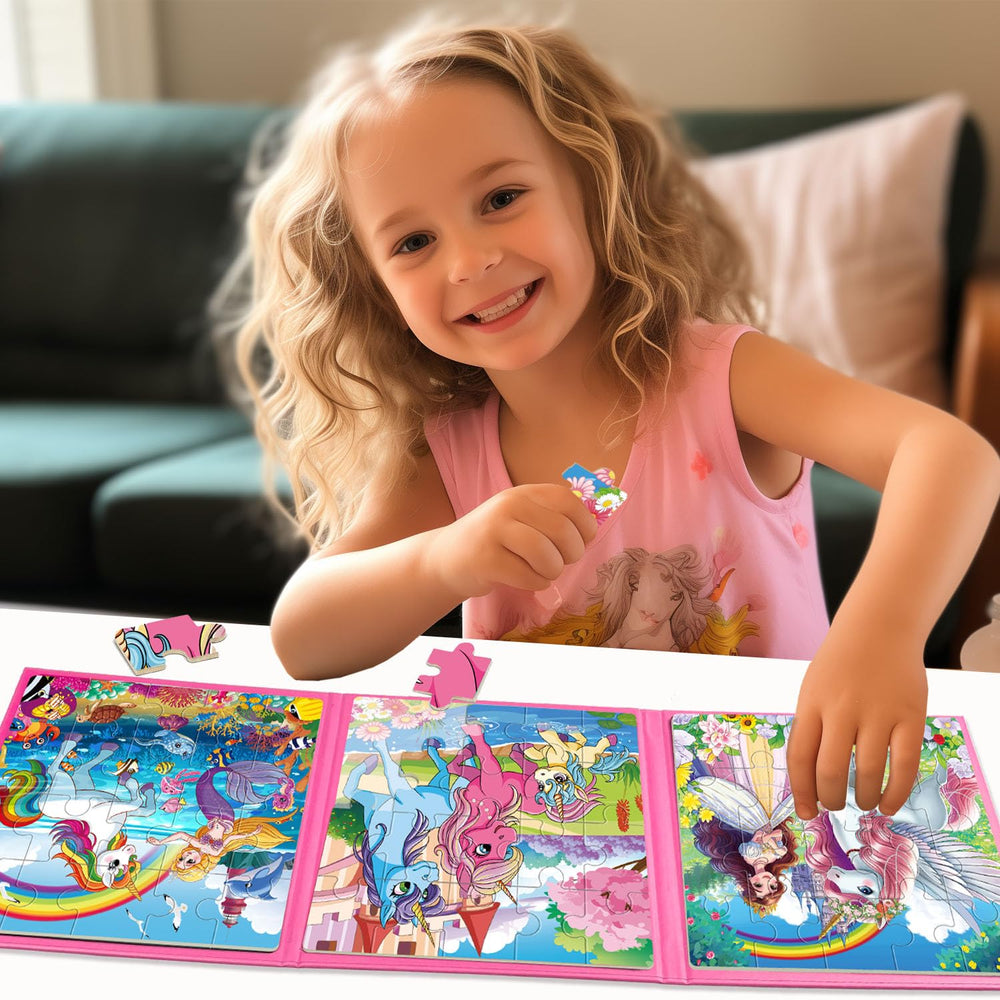 VIJYYZT underwater mermaid scene magnets secure pieces during car trips.