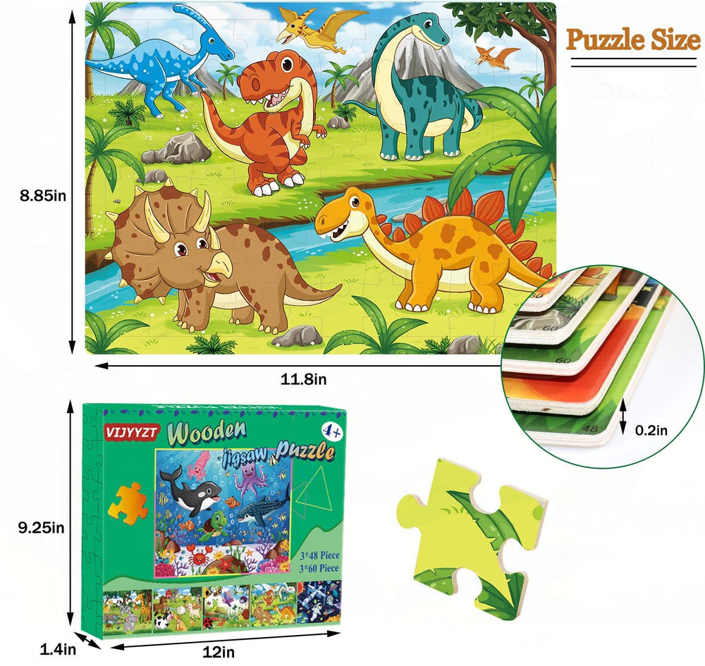 VIJYYZT wooden puzzle space — space-themed pieces spark curiosity