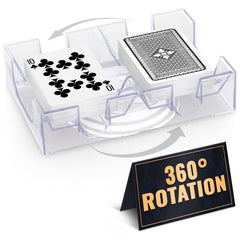 VIKROM rotating cards holder with 360° spin for easy access