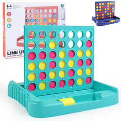 Vikutu 4-in-a-Row green board top view for portable travel play