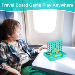 Vikutu 4-in-a-Row travel case open demonstrates compact setup