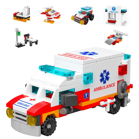Vilbocr ambulance-building-blocks encourage hands-on engineering play.