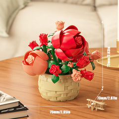Vilbocr mini flowers blocks set perfumed lilies, vivid assembly experience and decorative desk display.