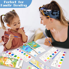 Vileafy mess-free water coloring keeps surfaces clean during painting