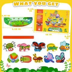 Vileafy wooden beetle figure encourages observation and early science curiosity.