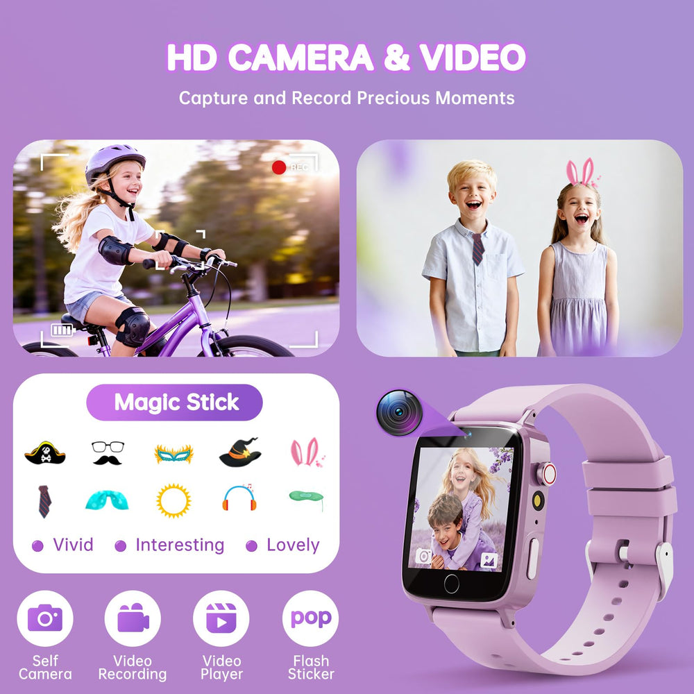Vilicert Kids Games Watch alarm clock helps routines.