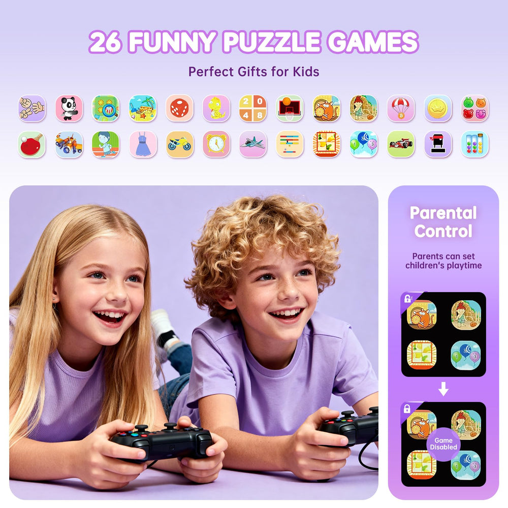 Vilicert Kids Games Watch games mode for engaging puzzles.