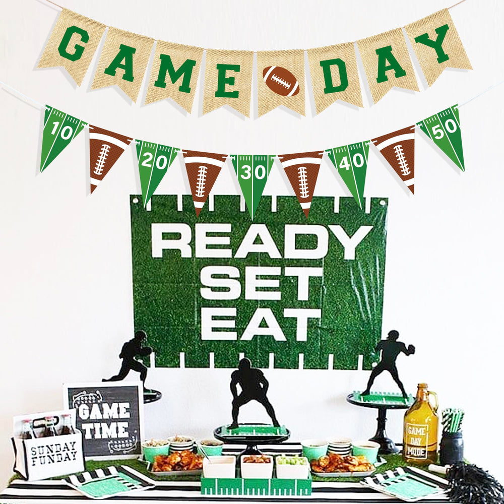 VILIFEVER football party decor pack ready to hang indoors or outdoors