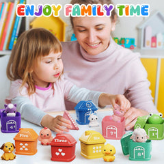 Vinkp Train Set supports stacking and sorting during setup