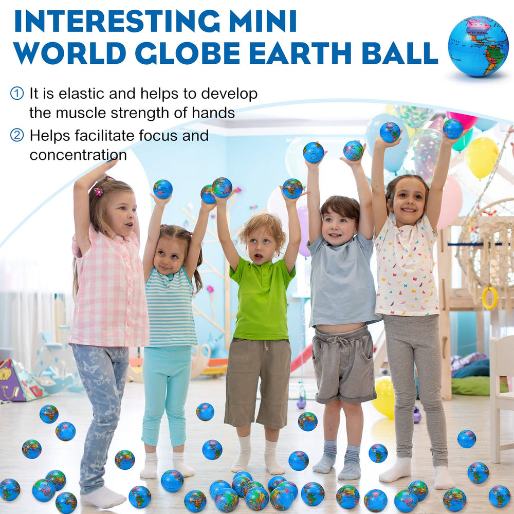 Vinsot earth map detail on ball ideal for geography learning.