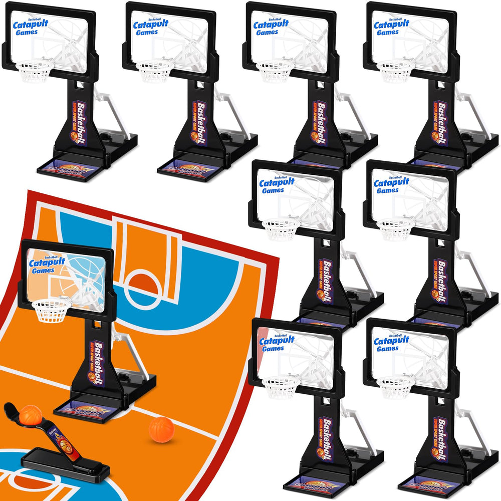 VioraWhite basketball game hoop assembly for desktop play with quick setup