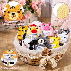 VioraWhite crochet zebra brightens desks as playful decor