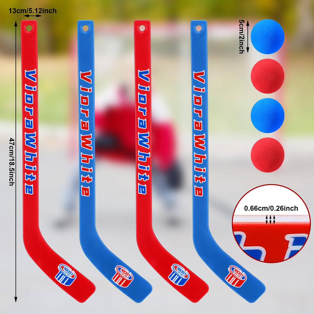 VioraWhite foam balls for safe, soft play during fast-paced knee hockey sessions.