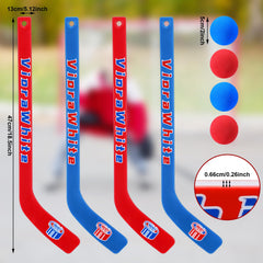VioraWhite foam balls for safe, soft play during fast-paced knee hockey sessions.