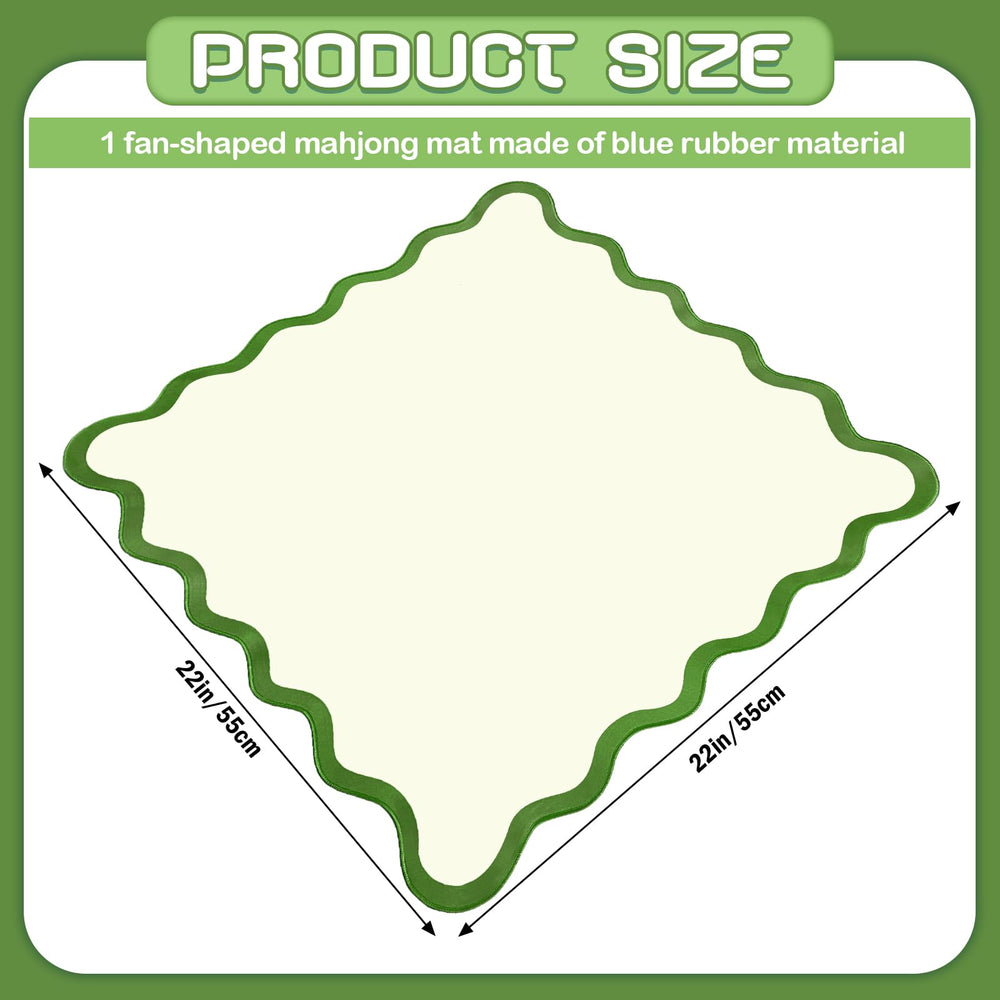 VioraWhite 21 inch mat with anti slip back for stable gameplay