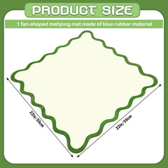 VioraWhite 21 inch mat with anti slip back for stable gameplay