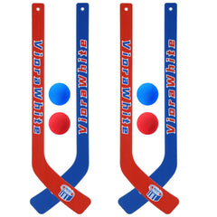 VioraWhite mini knee hockey sticks four-pack for quick indoor practice and multi-player fun.