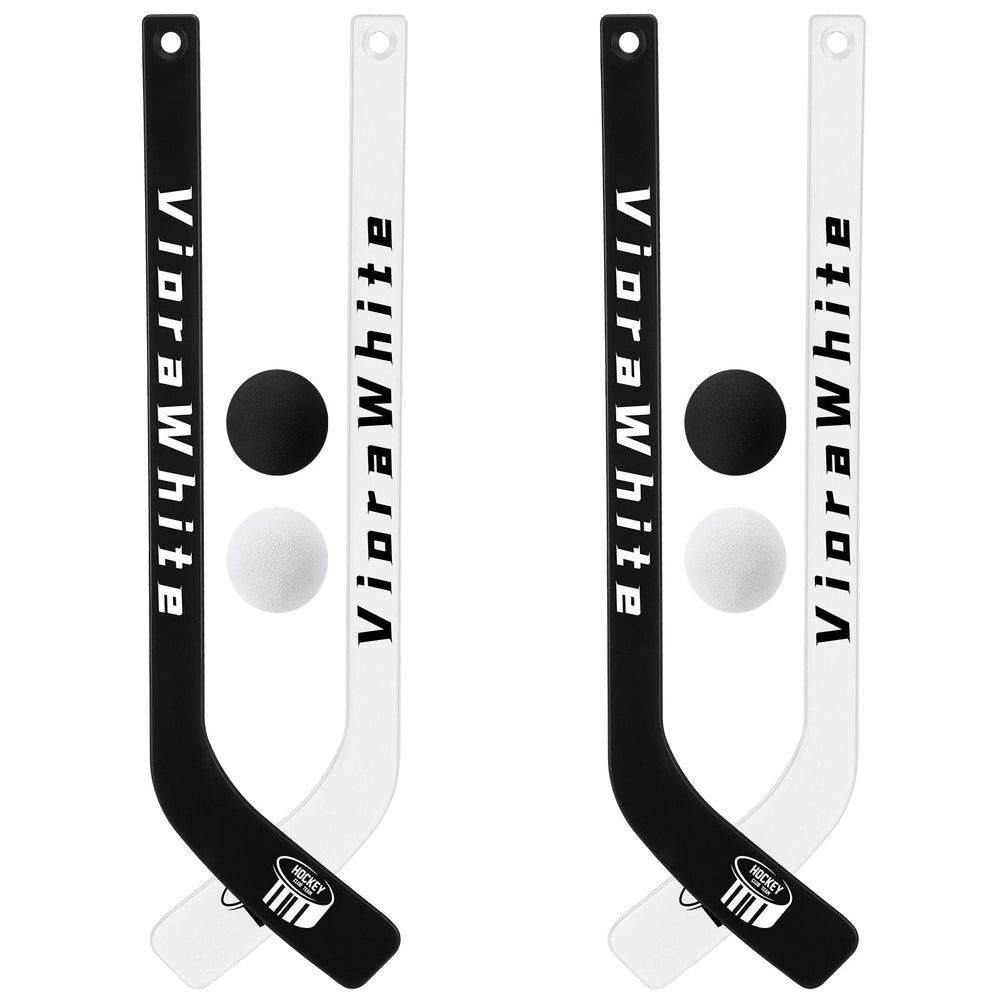 VioraWhite mini knee hockey sticks for safe family play