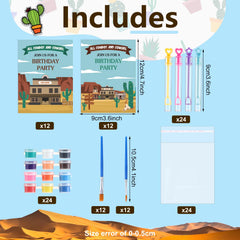 VioraWhite 24 paintbrushes for a range of painting styles.