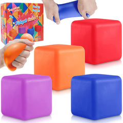 Viroucal fidget cube four-pack colorful cubes for portable stress relief