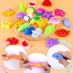 VISCOO kawaii animal squishies collection, ideal for color learning and imagination.