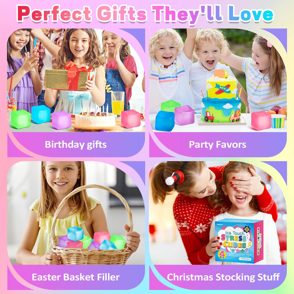 Viscoo stress cube set in gift-ready packaging suitable for prizes and gifts