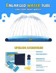 VISTOP splash pad ideal for kids and dogs during backyard play