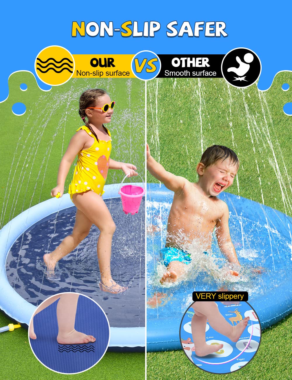 VISTOP BPA-free material ensures safe outdoor water play for families