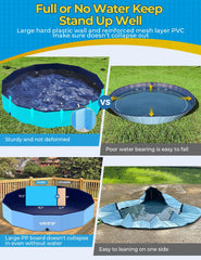 VISTOP pool in use with dogs cooling off on a hot day