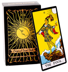Vitacera linen tarot bag protects the deck during travel.