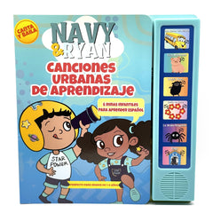 Vitastars Spanish Hip-Hop Nursery Rhymes book cover with vibrant art to spark early language curiosity.