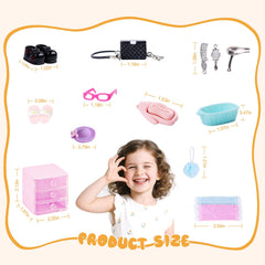 VITASY haircare accessories enhance chic dollhouse grooming scenarios.
