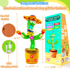 Vitosup cactus toy uses LED lights to enhance interactive play.