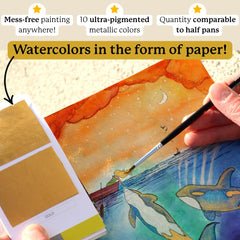 Viviva Colorsheets portable palette highlights compact kit for on-the-go painting.