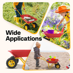 VIVOHOME all terrain wheels enable smooth outdoor movement on grass, dirt, and sand.