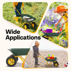 VIVOHOME toddler gardening tool set included with wheelbarrow