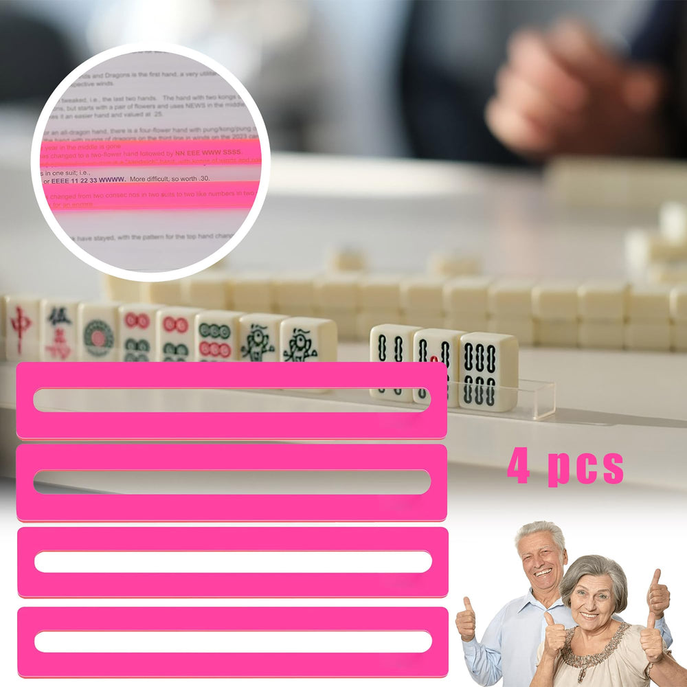 Viyohoh Mahjong line finder pink assembly shows easy peel film and setup.