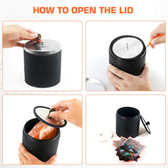 VIYUKI Rock Tumbler Kit instruction guide for learning polishing steps safely.