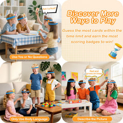 VIZIKN Headbands describe-image demonstrates image description for fast guesses