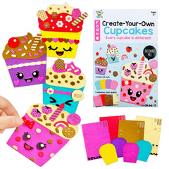 VKPI 4-piece EVA foam art kit contents for imaginative cupcake crafts at home