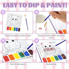 VKPI paint sheets closeup, shows soft, mess-free painting in action.