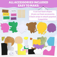 VKPI Popstick Puppets assembly demonstration for easy kid-friendly crafting