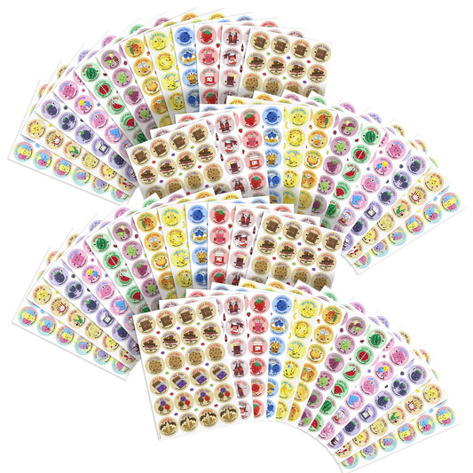 VKPI scratch and sniff stickers with fruits collection for kids activities