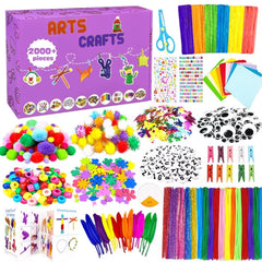 VLUSSO all-in-one craft kit box for creative play and organization