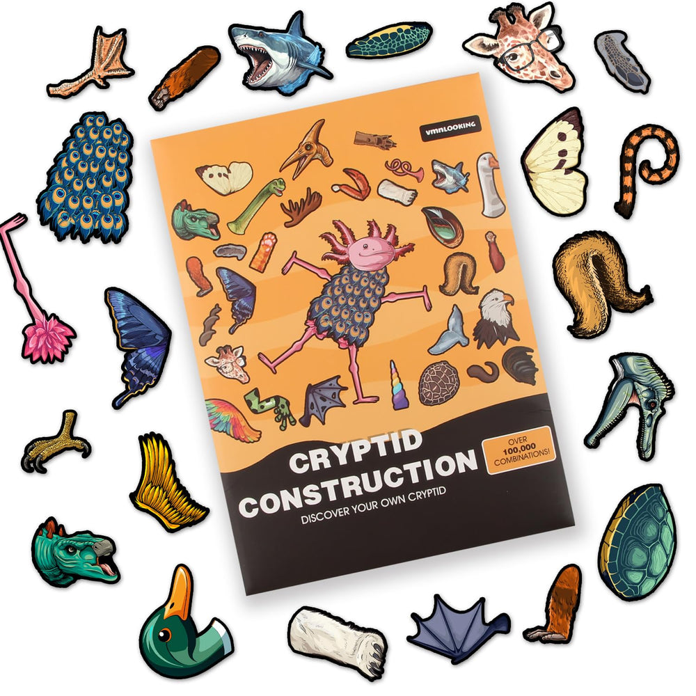 VMNlooking Cryptid Construction Kit magnets spark endless fridge-creature creativity.
