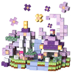 VNLINA Magnetic Blocks castle set lets kids build a magical fortress with durable, colorful tiles.