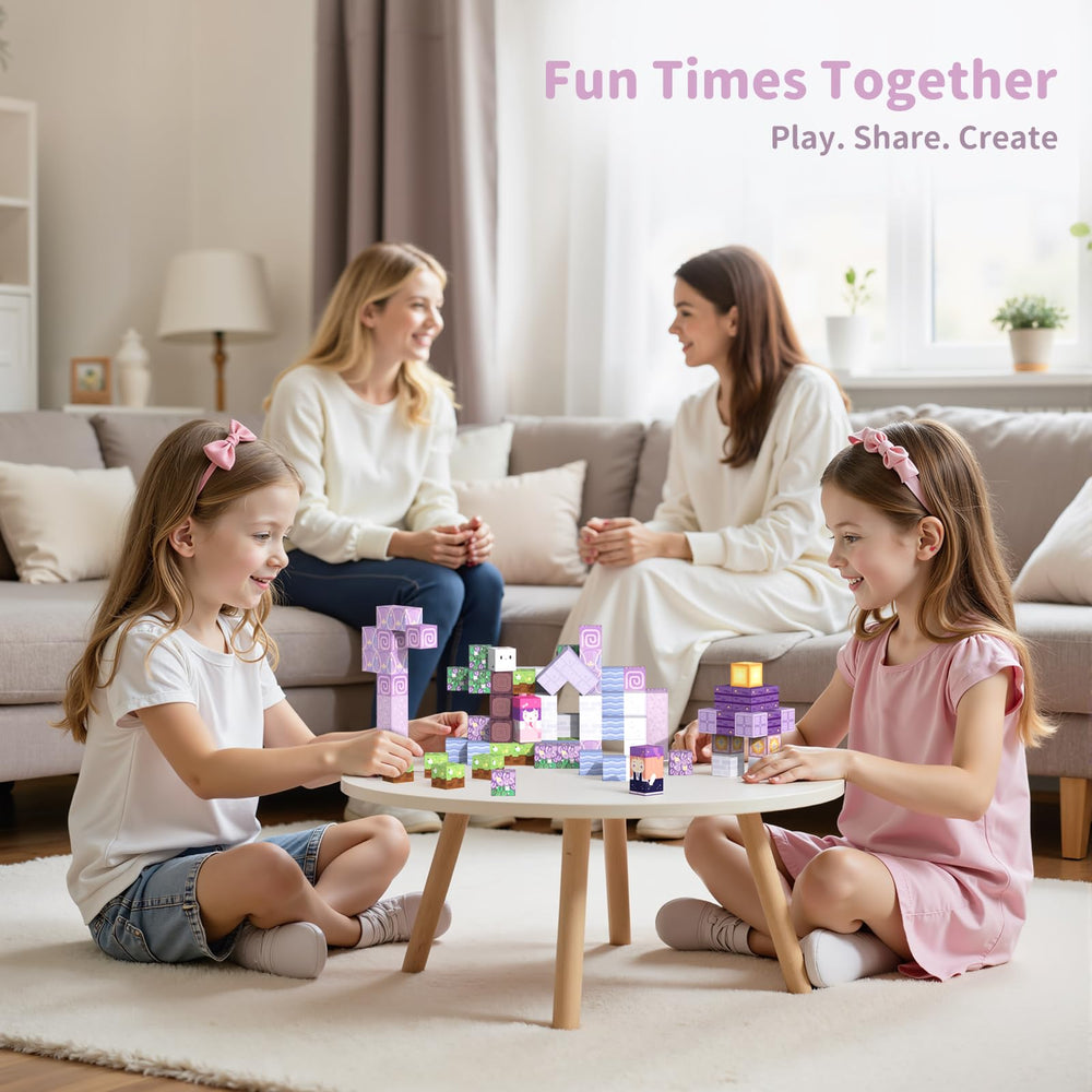 VNLINA Magnetic Blocks durable magnetic housings keep pieces connected during extended play.