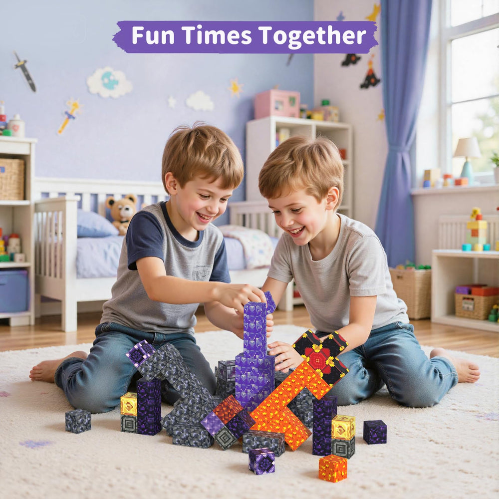 VNLINA magnets compatibility with 1-inch cubes expands building options.